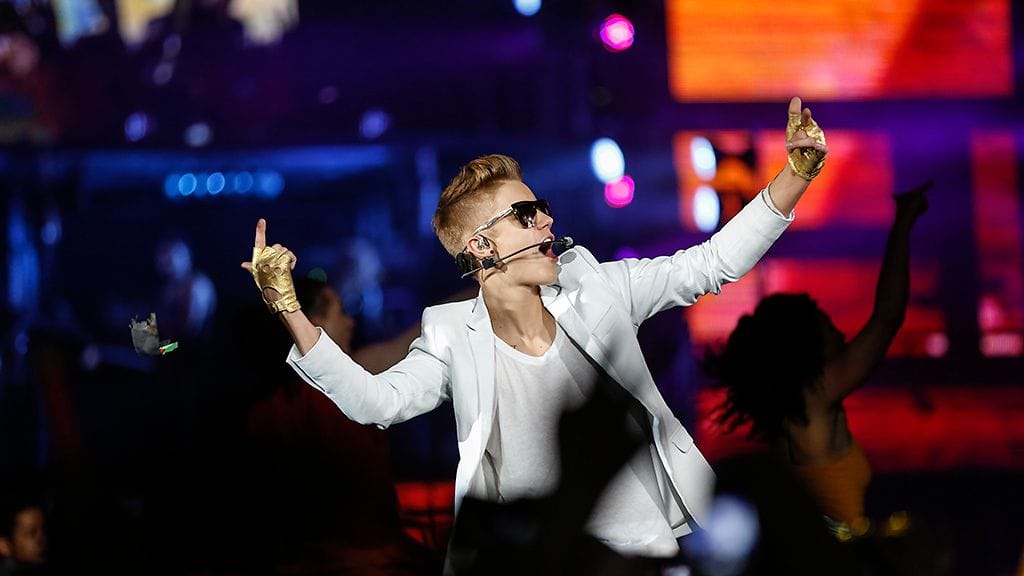 Justin Bieber Helsingin Hartwall Areenalla.