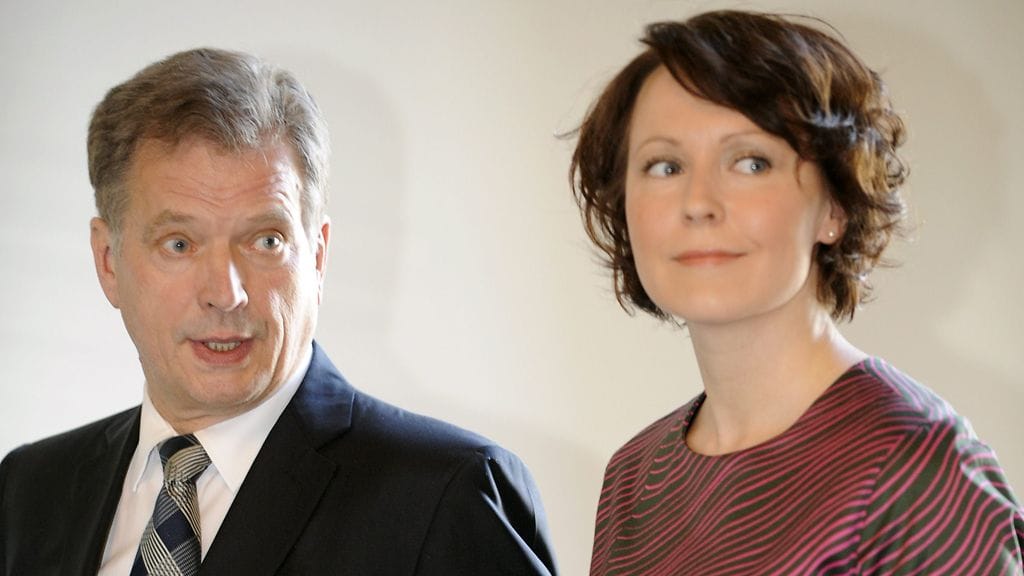 Sauli Niinistö ja Jenni Haukio avioituivat tammikuussa 2009.