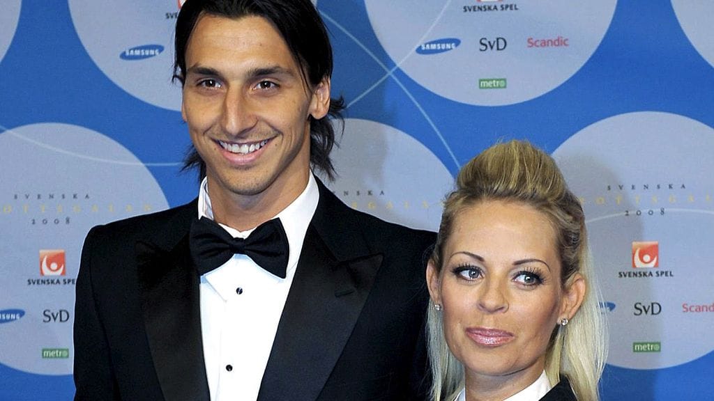 Zlatan Ibrahimović ja avovaimo Helena Seger.