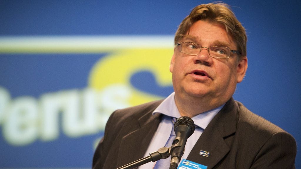 Perussuomalaisten puheenjohtaja Timo Soini.