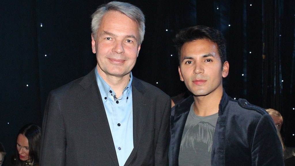 Pekka Haavisto ja Antonio Flores