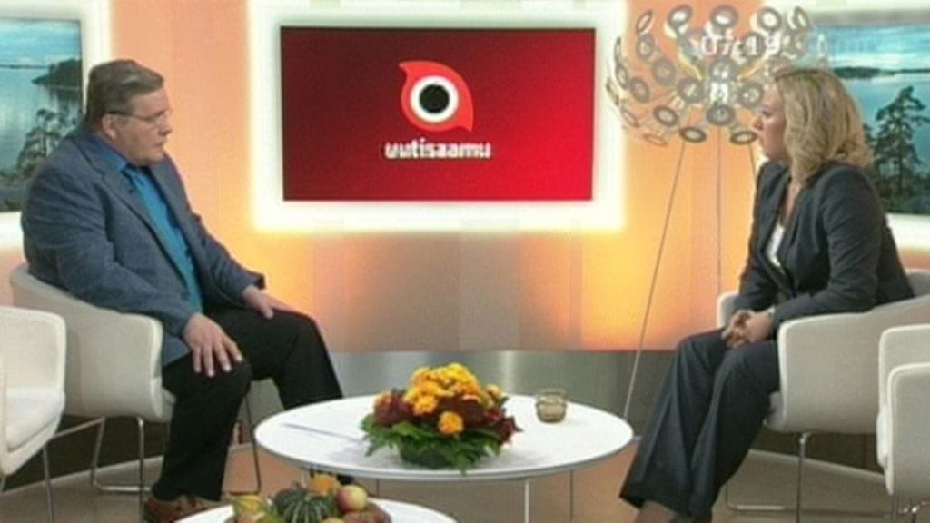 Valtiovarainministeri Jutta Urpilainen vieraili Huomenta Suomen lähetyksessä 5.10.2011.