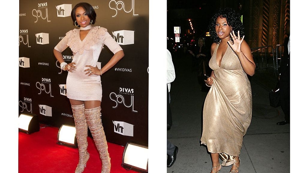 Jennifer Hudson vuonna 2011 ja vuonna 2007.