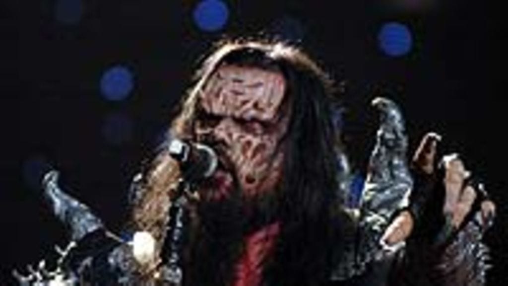 Lordi Eurovision laulukilpailujen harjoituksissa Ateenassa 05-2006, (Copyright by Eurovision Athens Photo Gallery www.eurovisionathens.net)