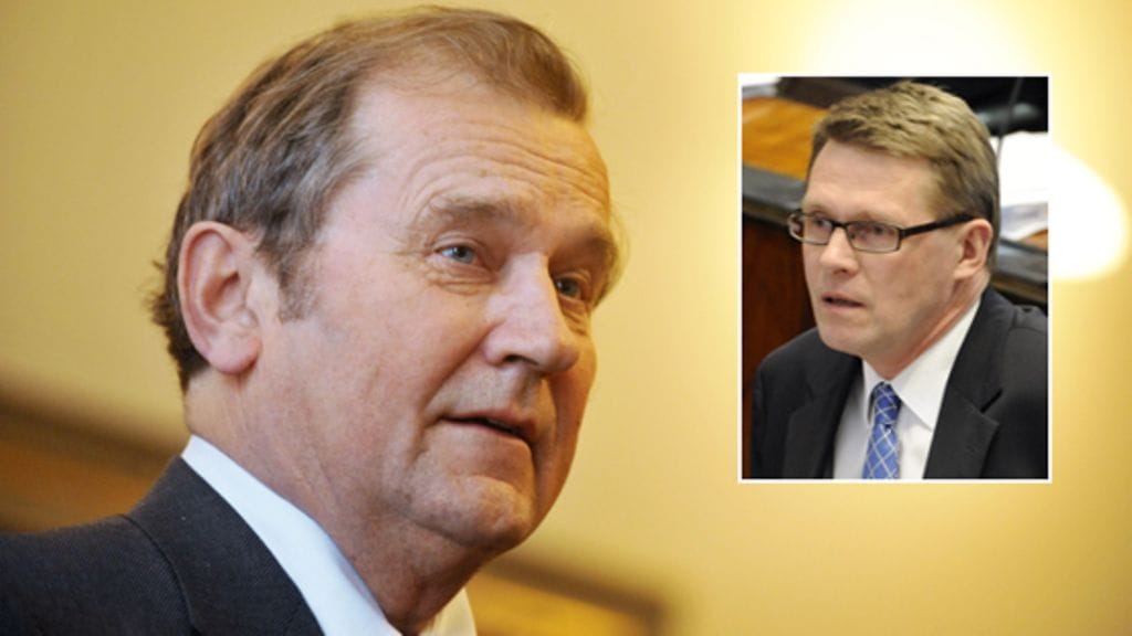 Panu Rajala ja Matti Vanhanen (kuva: Lehtikuva)