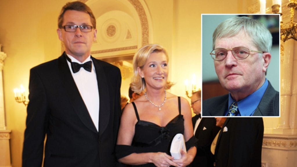 Matti Vanhanen, Sirkka Mertala ja Tatu Vanhanen. (kuva: Lehtikuva)