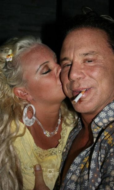 Johanna Tukianen ja Mickey Rourke (kuva: Johanna Tukiainen)