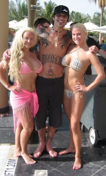 Johanna Tukiainen, Julia Tukiainen ja Tommy Lee (kuva: Johanna Tukiainen)