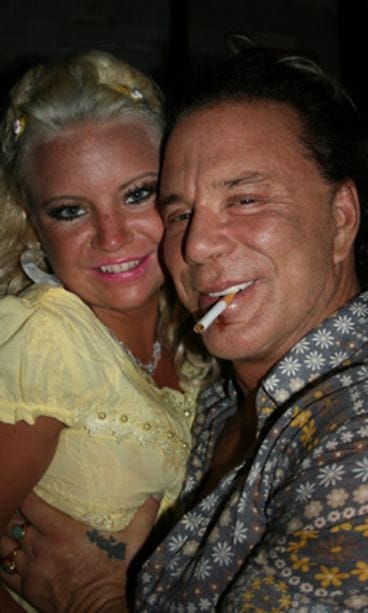 Johanna Tukiainen ja Mickey Rourke (kuva: Johanna Tukiainen)