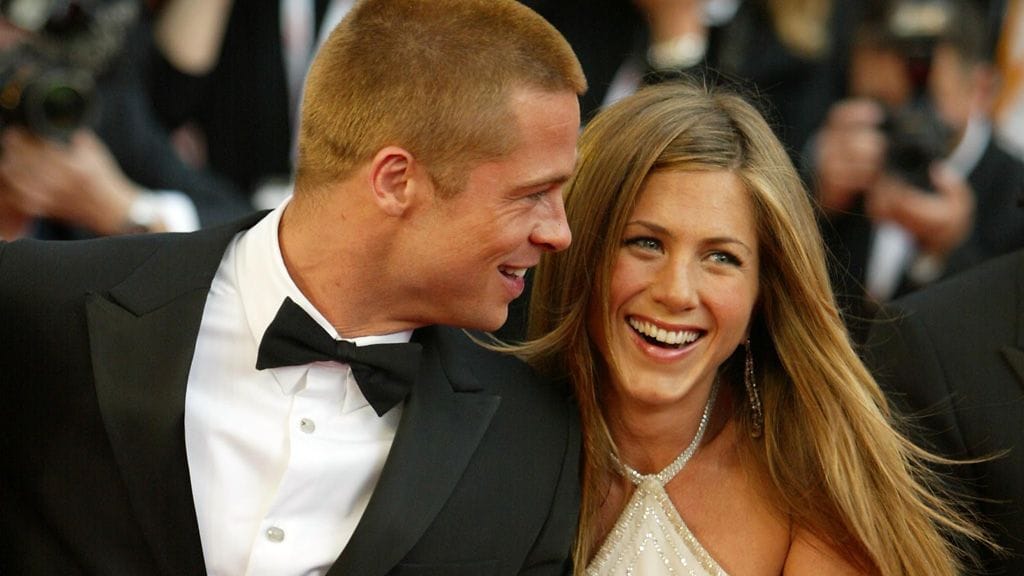 Brad Pitt ja Jennifer Aniston vuonna 2004, vain vuotta ennen eroa. Kuva: Getty Images