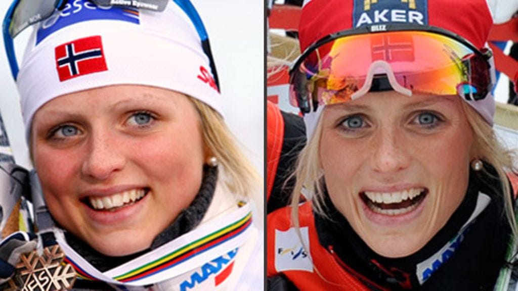 Therese Johaug ennen ja nyt.