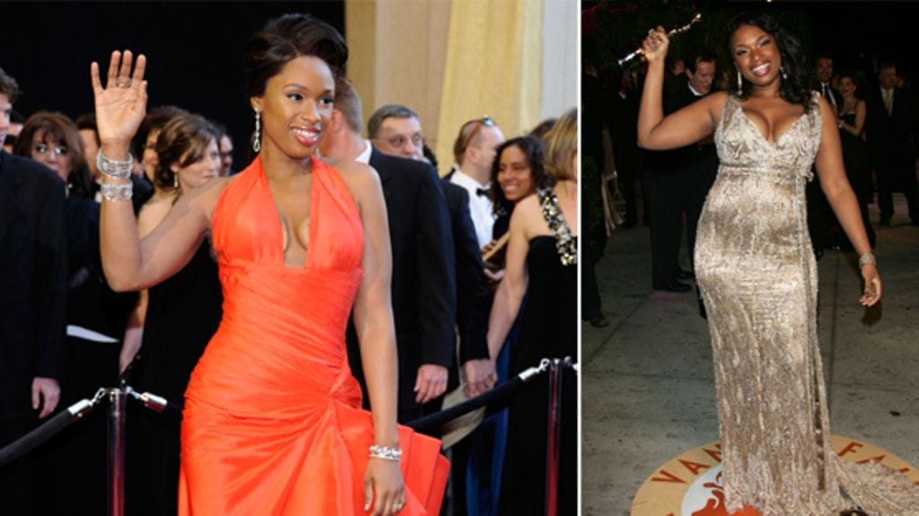 Jennifer Hudson vuonna 2011 ja vuonna 2007