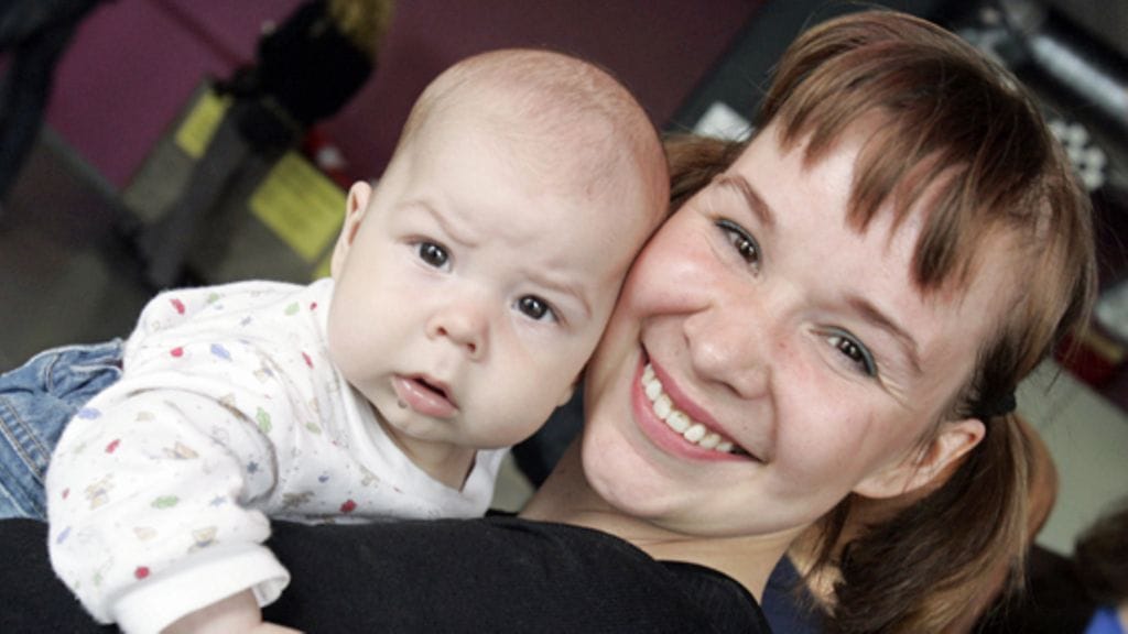 Rosa Meriläinen ja Frans-poika (Lehtikuva)