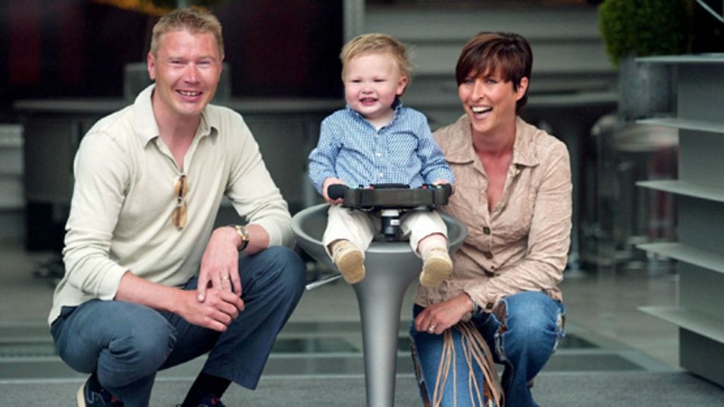 Mika, Erja ja Hugo Häkkinen (Lehtikuva)