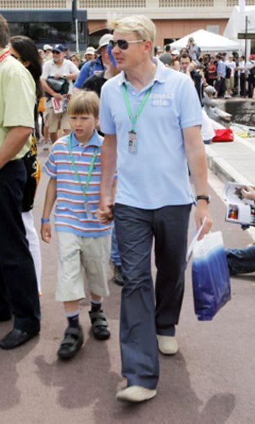 Hugo ja Mika Häkkinen (Lehtikuva)