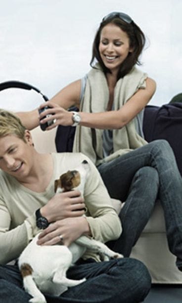 Kimi ja Jenni Räikkönen Tag Heuerin mainoksessa (Kuva: Tag Heuer)