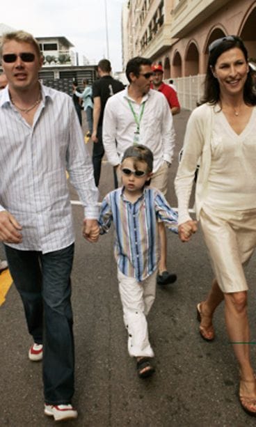 Mika, Erja ja Hugo Häkkinen (Lehtikuva)