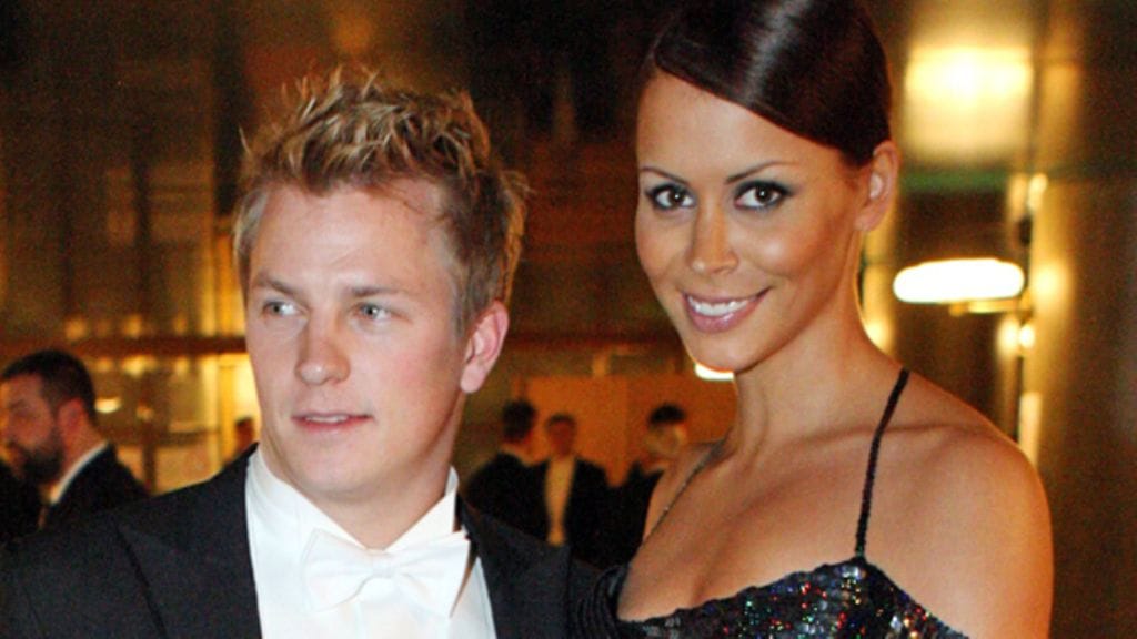 Kimi Räikkönen ja Jenni Dahlman-Räikkönen Linnan juhlissa (Lehtikuva)