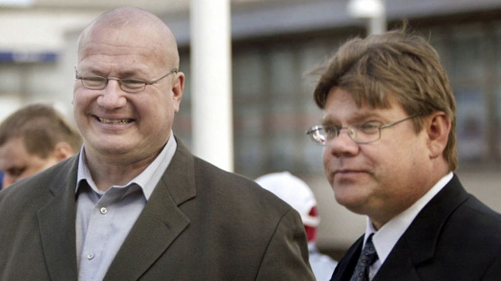 Tony Halme ja Timo Soini (Lehtikuva)