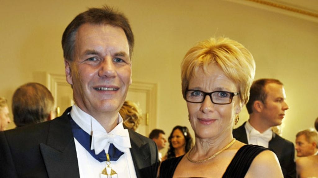 Olli-Pekka Kallasvuo ja Ursula Ranin (lehtikuva)