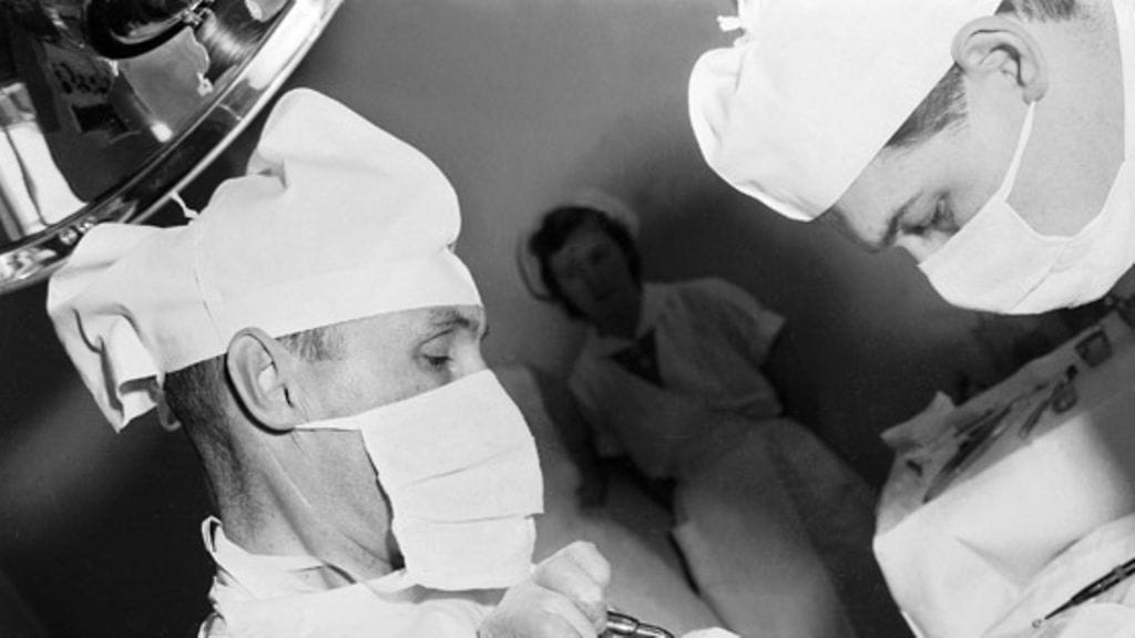Kellokosken sairaala vuonna 1953 (Lehtikuva)