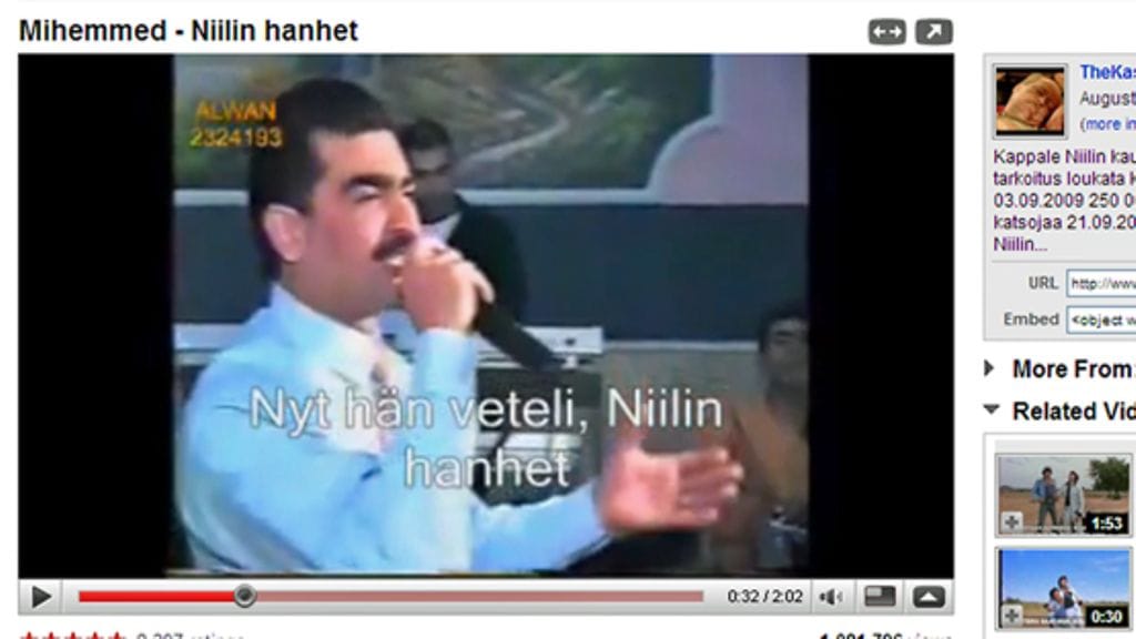 Ebdo Mihemed, "Pensseli-setä", YouTube-videolla (Youtube.com)