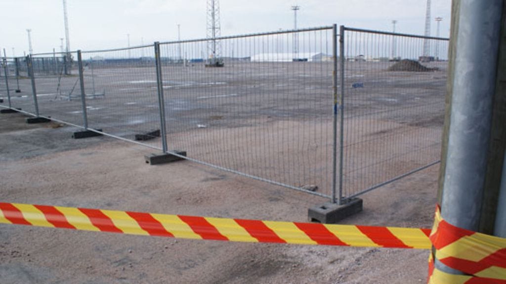 Madonnan konserttialue Helsingin Jätkäsaaressa. (Kuva: MTV Oy)