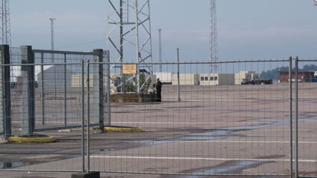 Madonnan konserttialue Helsingin Jätkäsaaressa. (Kuva: MTV Oy)