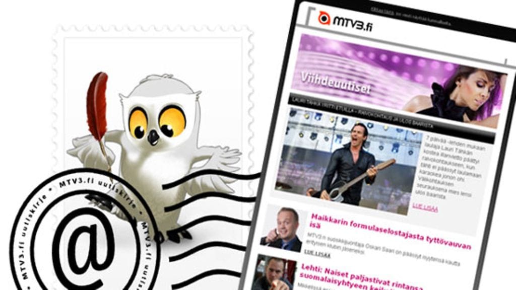 Tilaa MTV3.fin Viihdeuutisten uutiskirje.