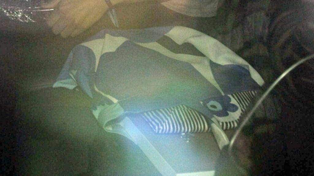 Madonna Helsingissä. Ostokset Marimekolta (Lehtikuva)