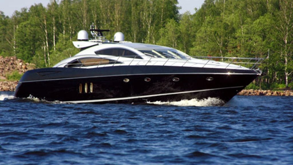 Kimi Räikkösen Sunseeker Predator 72. (Kuva: Raimo Poutanen/Lehtikuva)