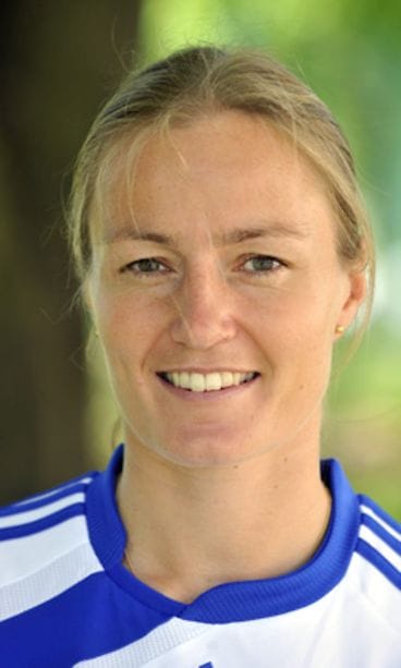 Naisten jalkapallomaajoukkueen Anna-KaisaRantanen. (Kuva: Jussi Nukari/Lehtikuva)