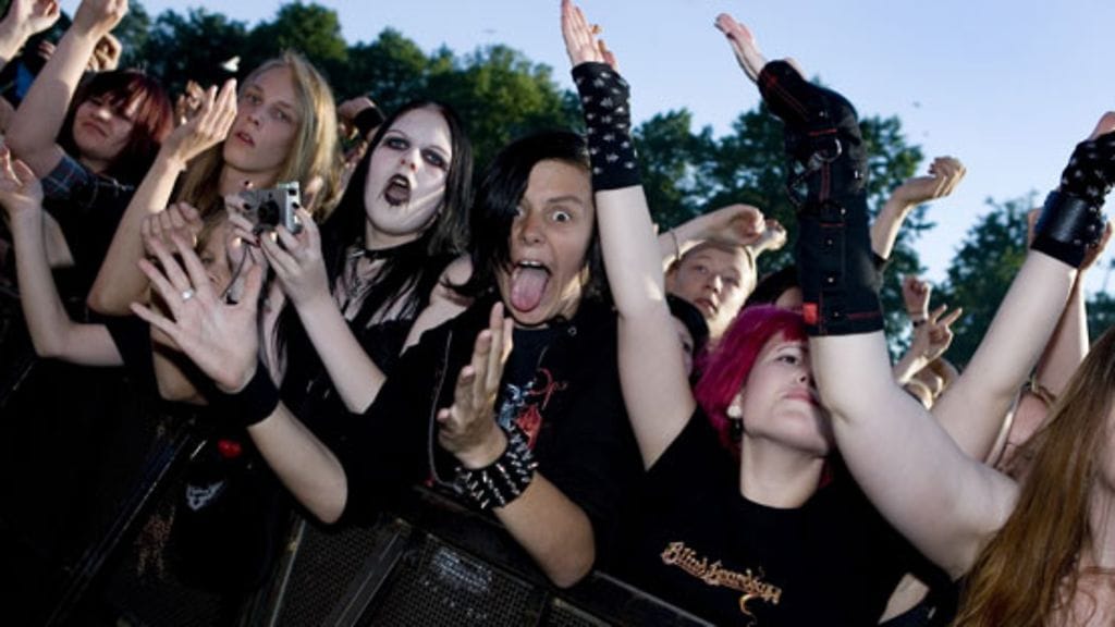 Tuska-festivaalin yleisöä vuonna 2007. Kuva: Lehtikuva.