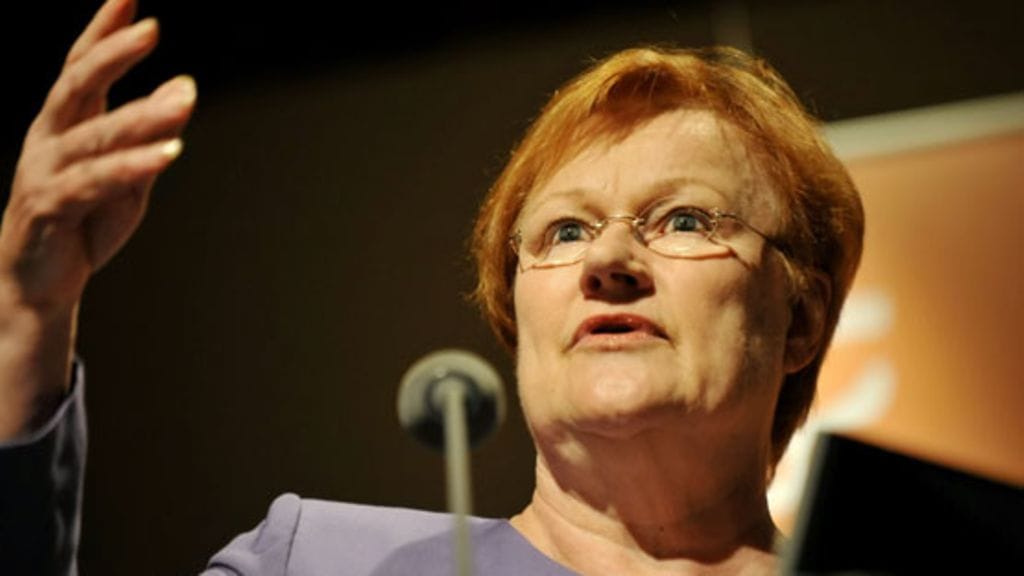 Presidentti Tarja Halonen. (Kuva: Roni Rekomaa/Lehtikuva)