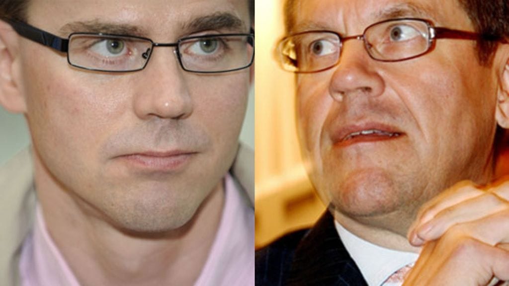 Jyrki Katainen ja Jorma Ollila. Kuvat: Lehtikuva.