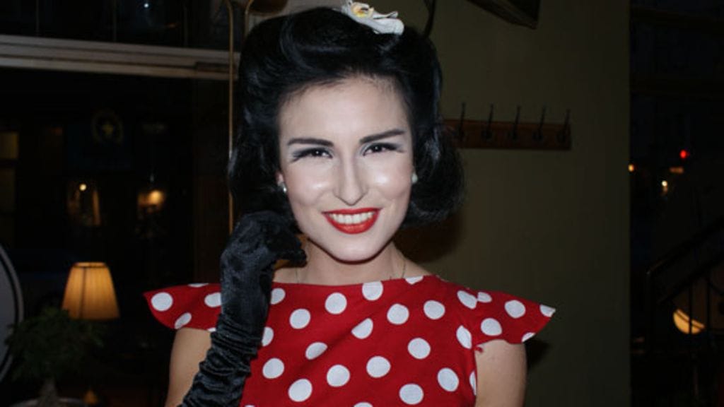 Maria Lund levynjulkkareissa (Kuva: Mia Paavonen/MTV oy)