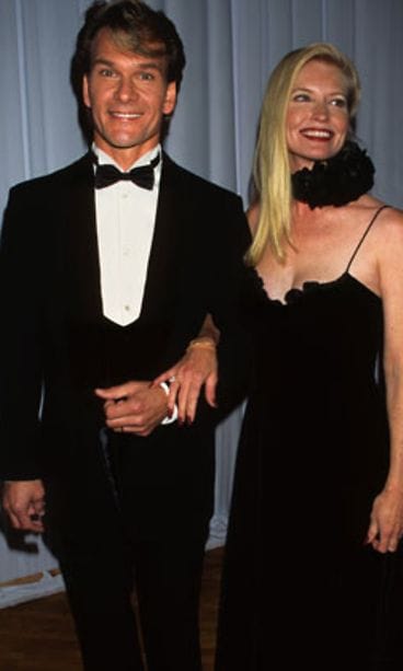 Patricks Swayze ja Lisa-vaimo vuonna 1995 (Kuva: Wireimage)