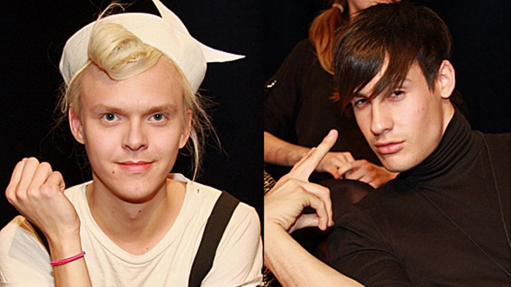 Muodin huipulle -kisaajat Antti Asplund ja Mert Otsamo. (Kuva: MTV3 Oy)