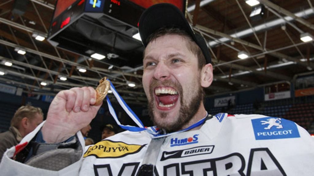 JYPin Sinuhe Wallinheimo. (Kuva: Timo Heikkala/Lehtikuva)