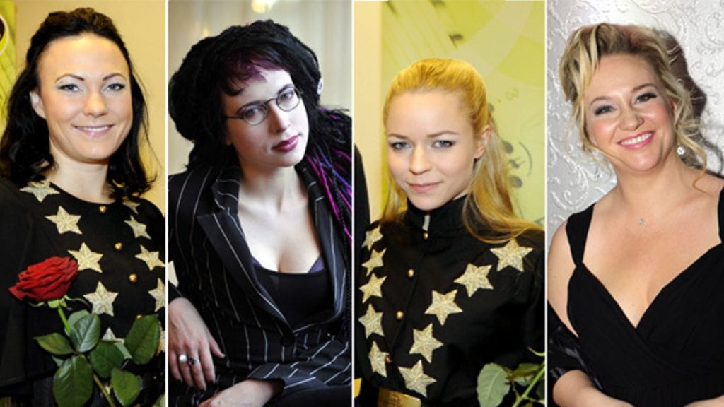 PMMP:n Mira Luoti, Sofi Oksanen, PMPP:n Paula Vesala ja Maria Sid (Kuvat: Lehtikuva)