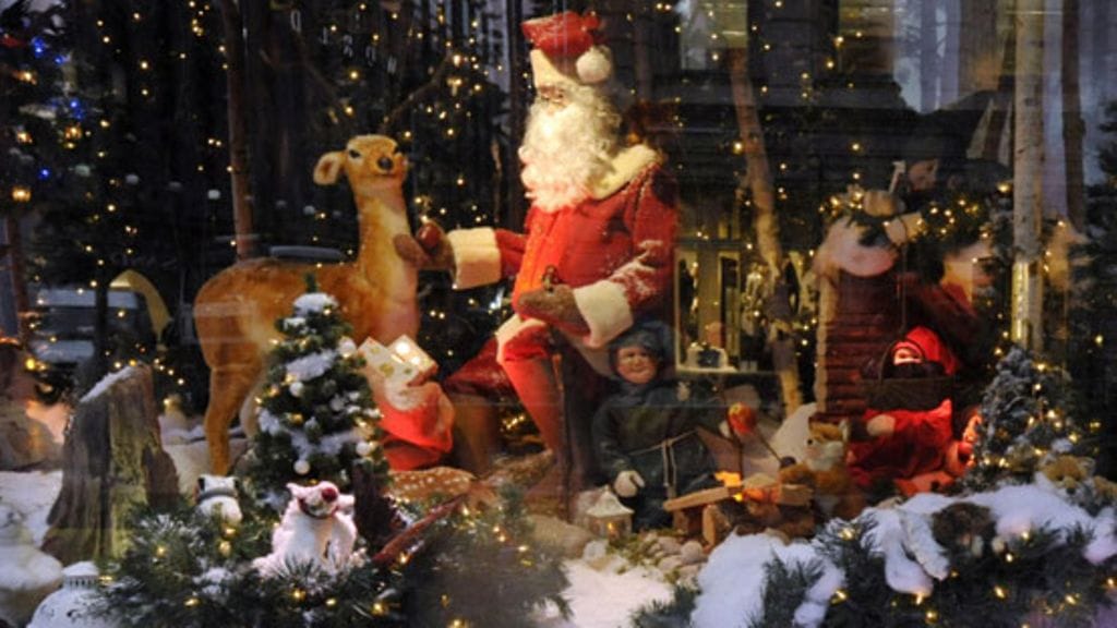 Stockmannin jouluikkuna vuonna 2009 (Kuva: Lehtikuva)