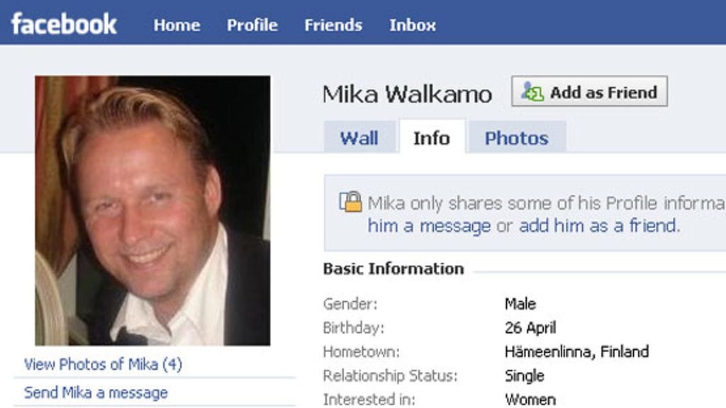 Maria Guzenina-Richardsonin rakas Mika Walkamo.