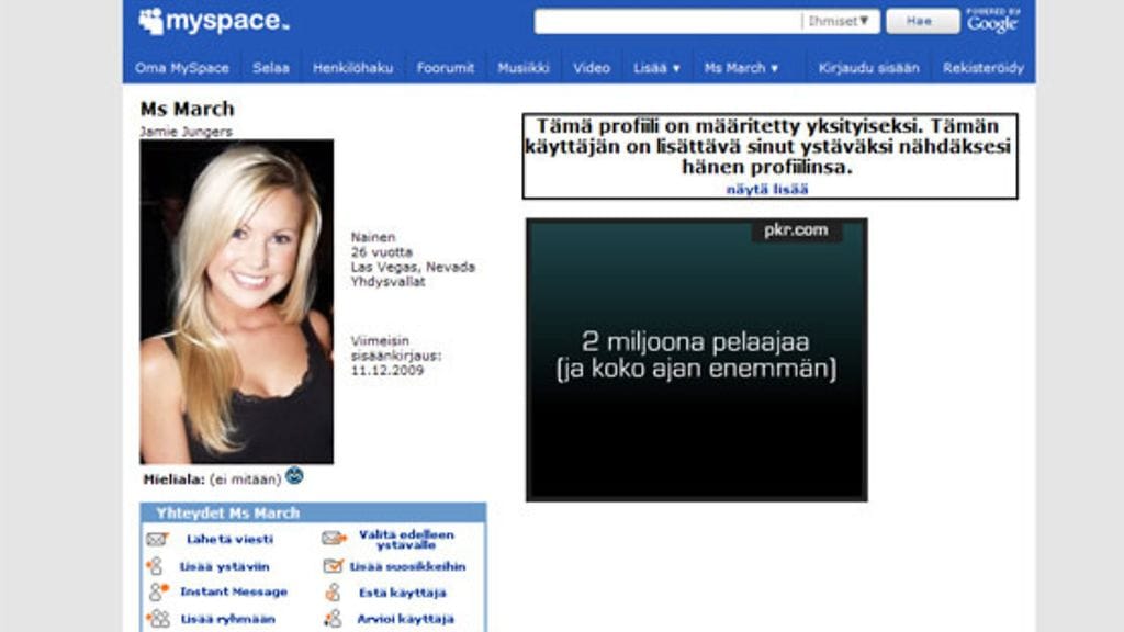 Jamie Jungers (Kuva: MySpace)