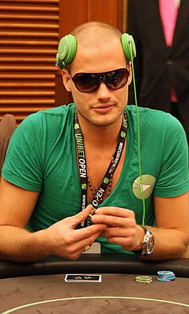 Kim Herold Unibet Open pokeriturnauksessa Prahassa. Kuva: MTV3.