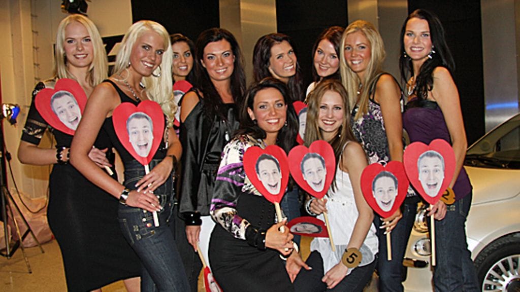 Missifinalistit vierailivat lauantai-illan Huumassa 14. helmikuuta 2009. Kuva: MTV3.