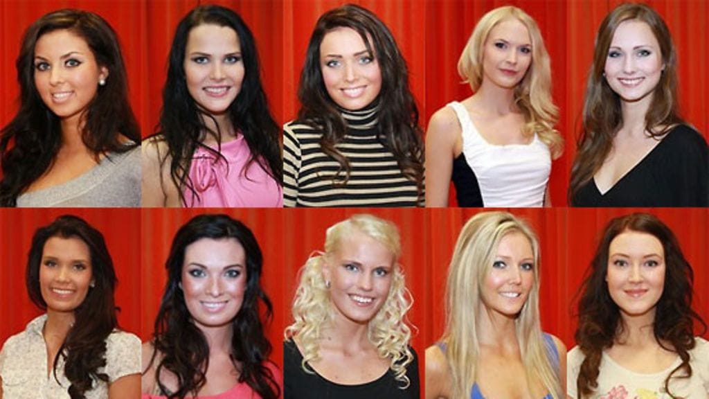 He ovat Miss Suomi 2009 -finalistit! Kuvat: MTV Oy.