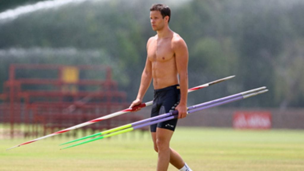 Tero Pitkämäki harjoitusleirillä tammikuussa 2008. Kuva: Michael Steele / Getty Images.