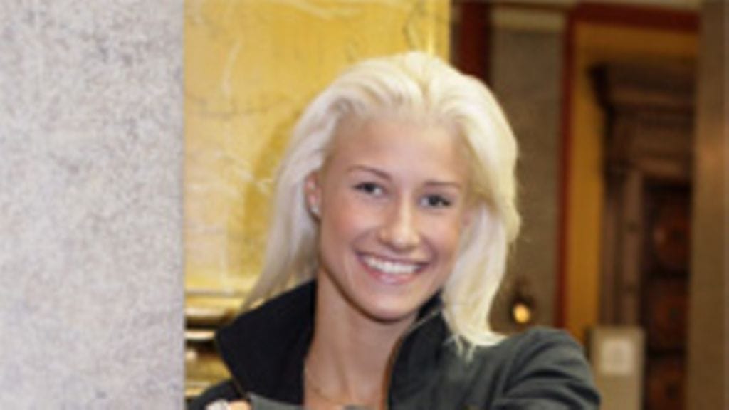 Hanna-Maria Seppälä 22.5. yhteistyökumppanien tilaisuudessa. Kuva: Kimmo Mäntylä / Lehtikuva.