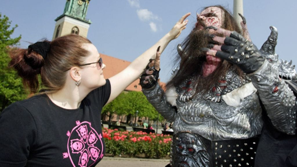 Tomi Putaansuu ja puoliso (Lehtikuva)