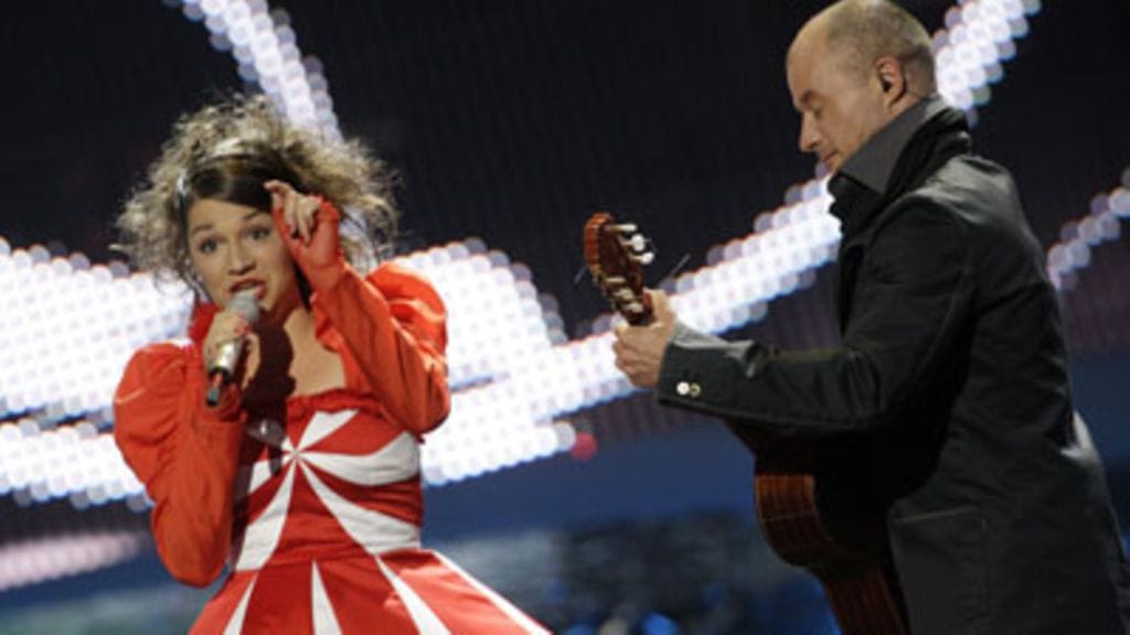 Belgia esiintyy Euroviisuissa.  (Kuva: Sari Gustafsson/Lehtikuva)